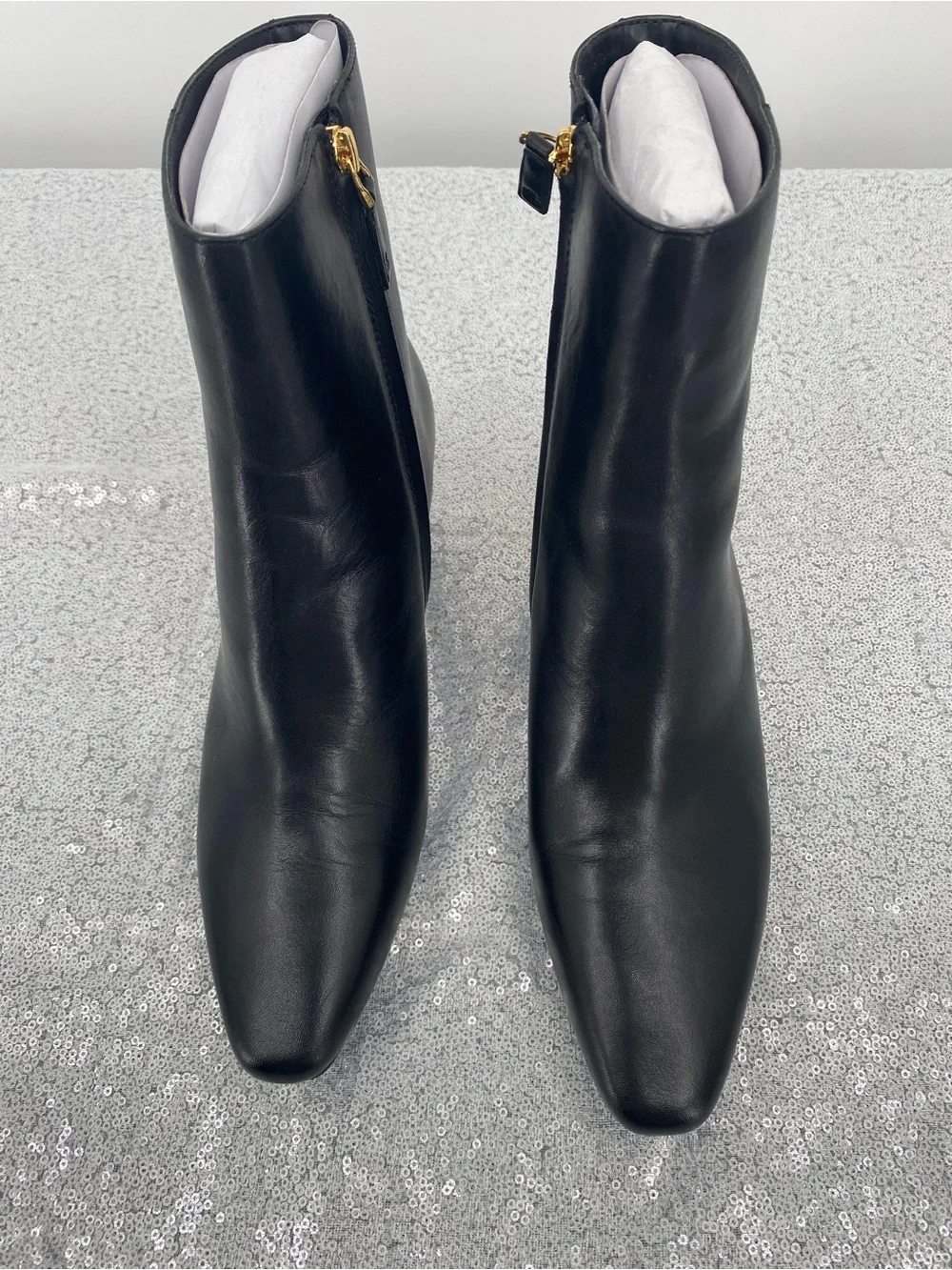 Lauren Ralph Lauren Willa Burnished Leather Booties. Ankle Boot size 9